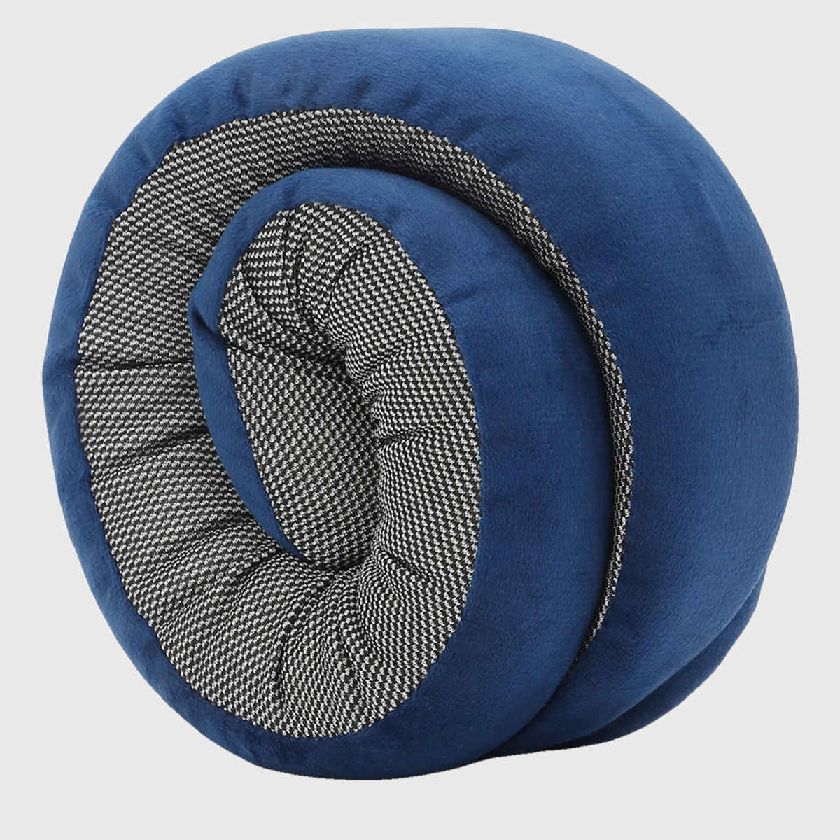 Kaaytee 100% Pure Memory Foam Travel Neck Pillow - Stable Neck Support | Blue