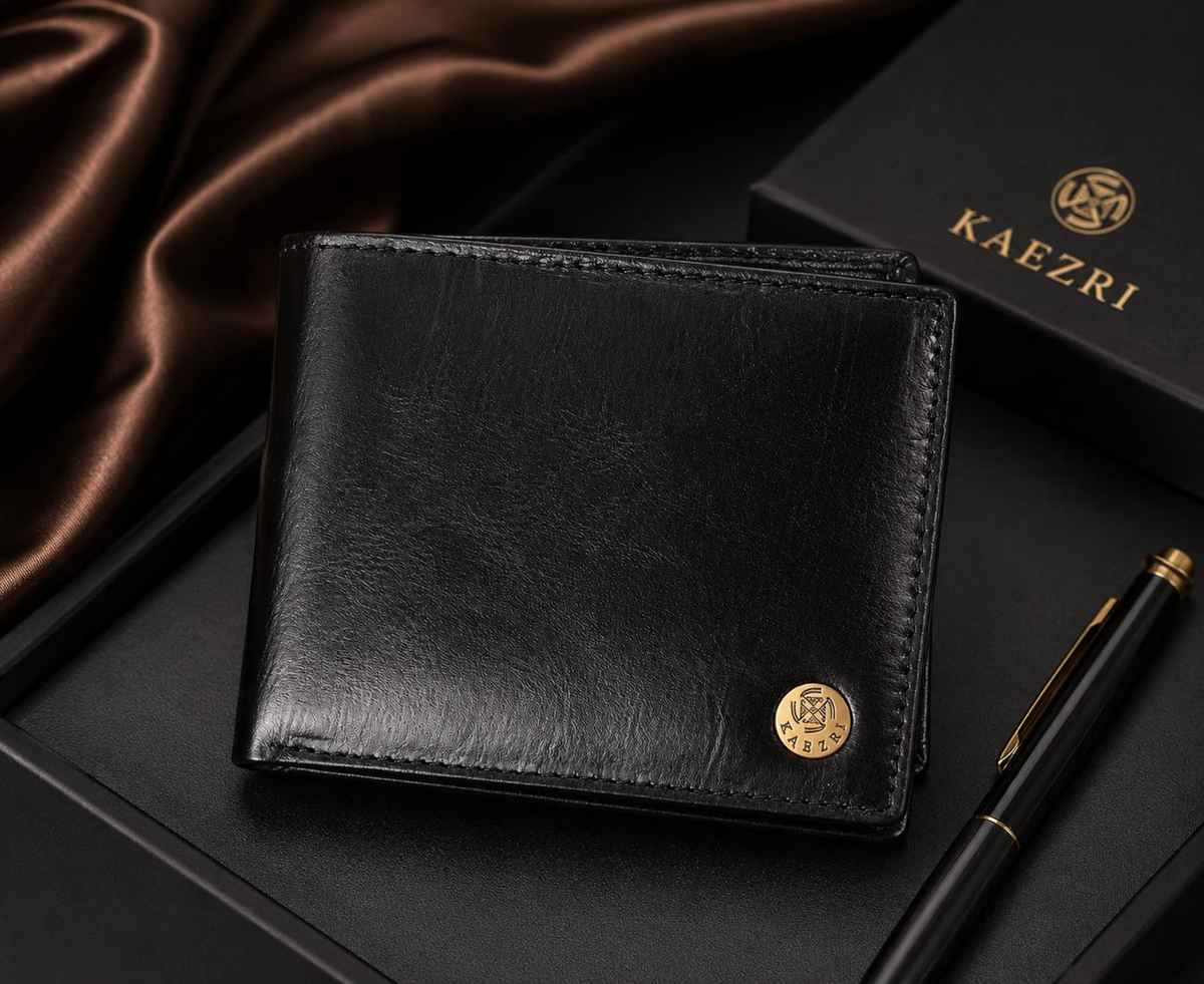 Kaezri Genuine Leather Wallet for Men | Wt black 900