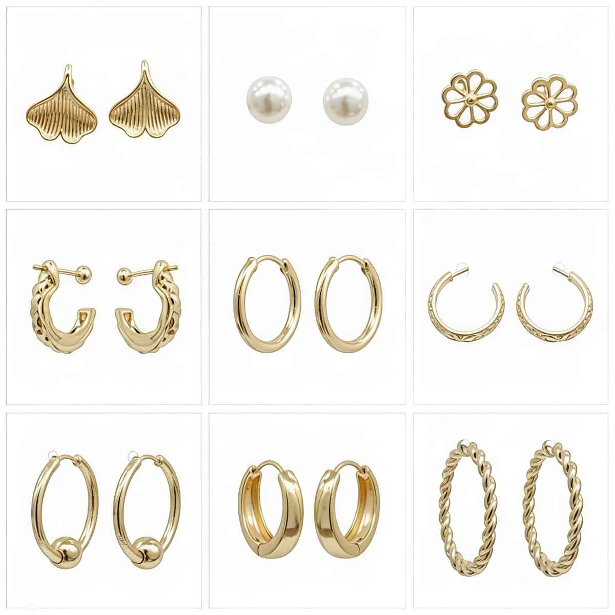 The Opal Factory Style 11 Gold Earrings-107