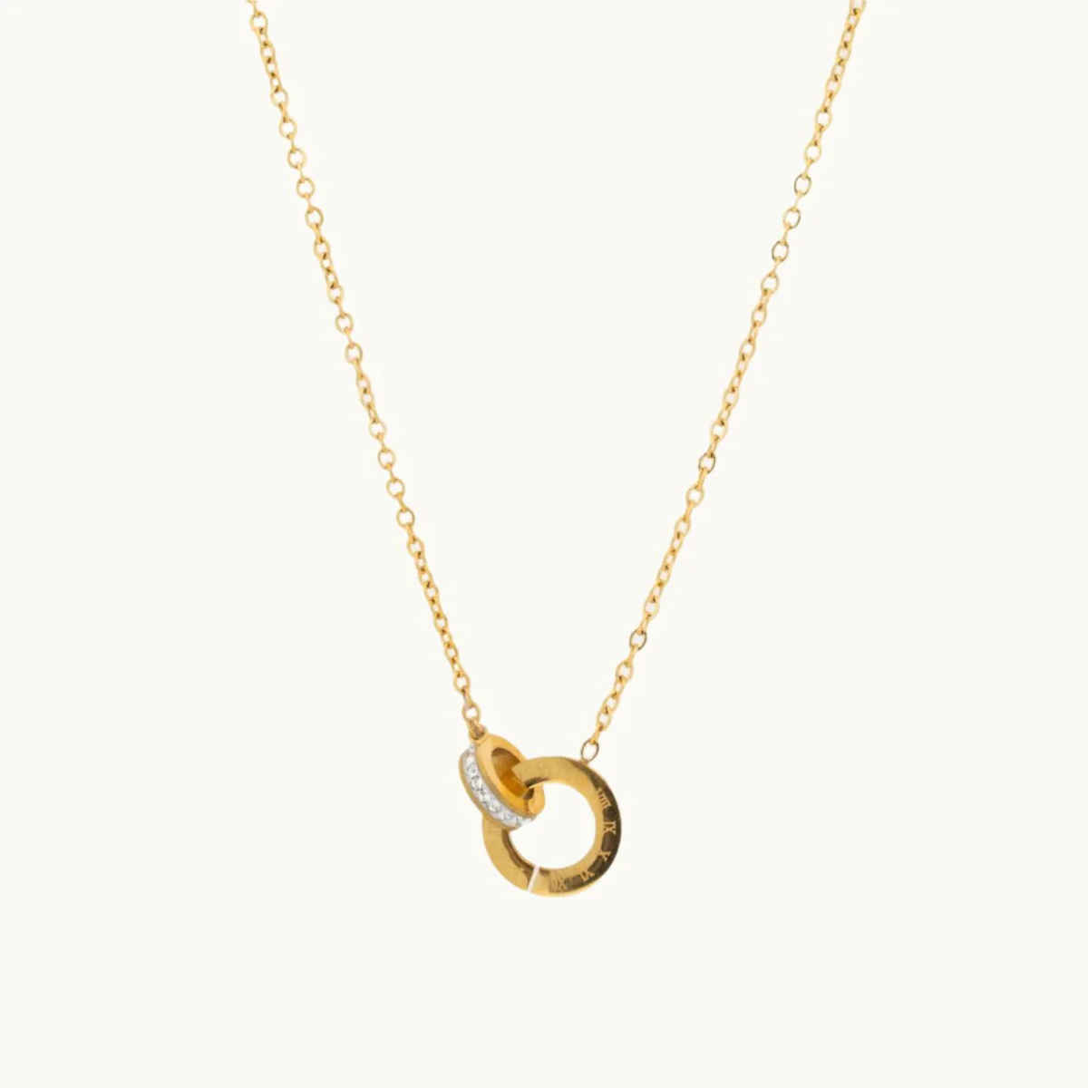 ZAISHA 18K Gold Plated Interlocked Timeless Pendant | Birthday | Anniversary | Valentines gift