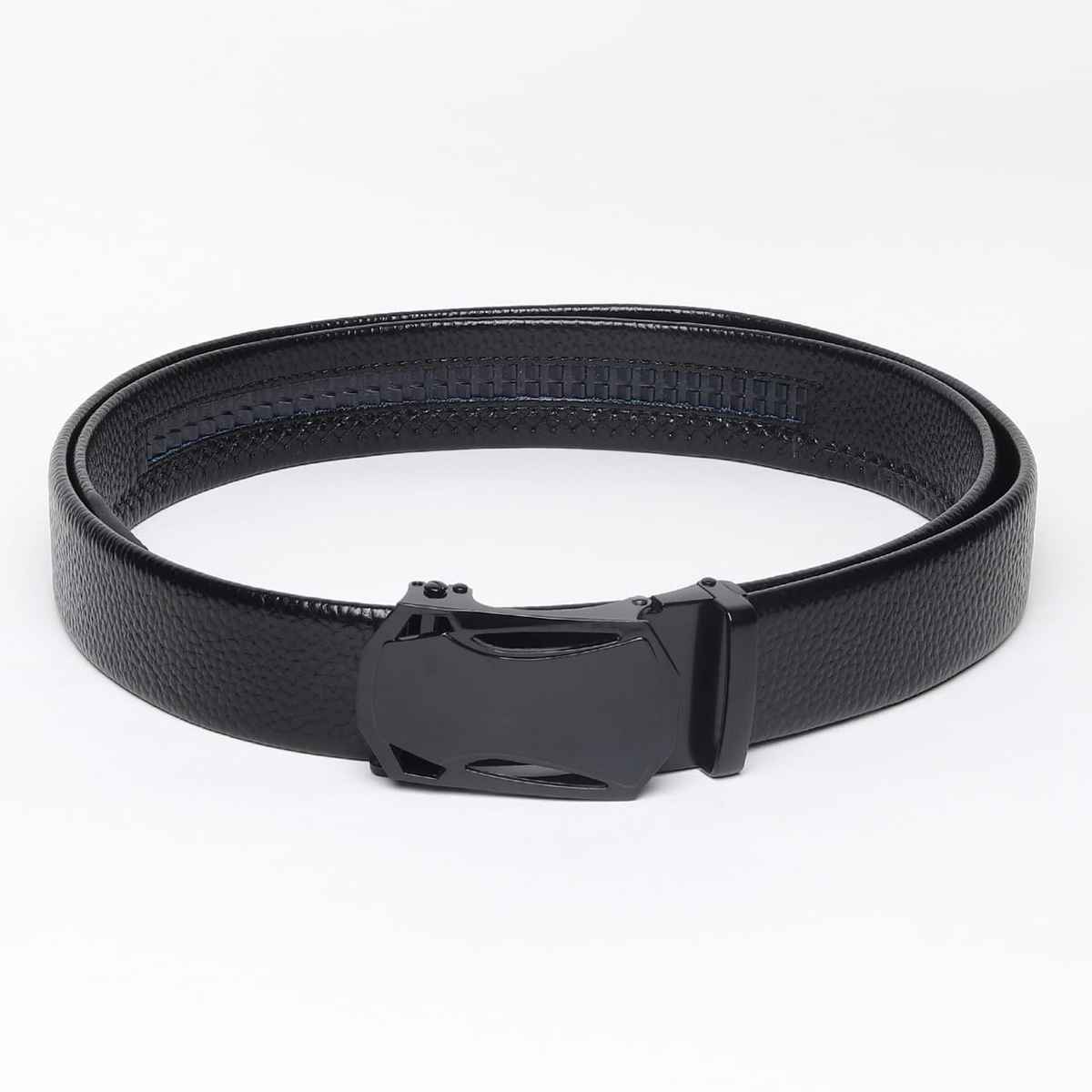 Kastner Men's Semi Formal Artificial Leather Belt | Black