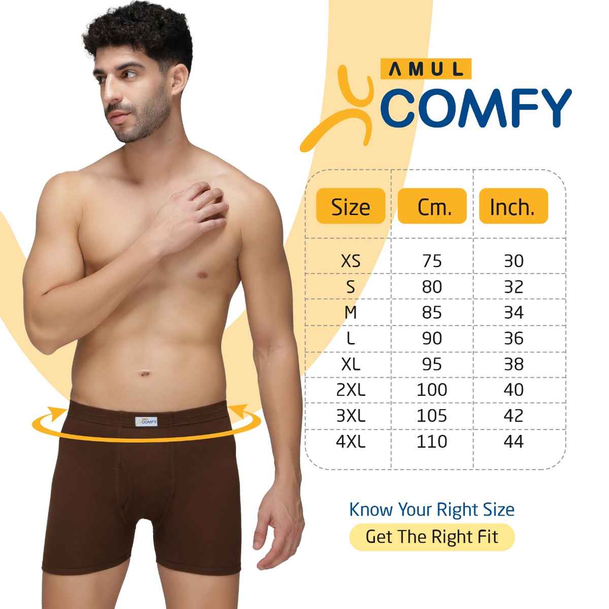 Sporto by Macho Men's 3D fit Plain Spandex Trunk | Assorted - 85 cm