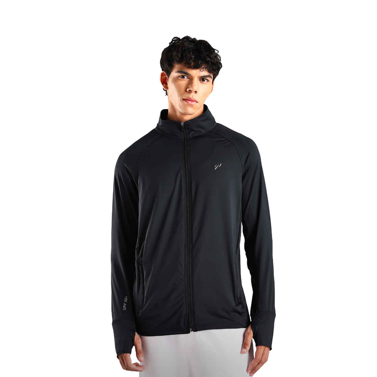 Blue Tyga Men's Sunscreen Jacket | SJE0005 | Black - M