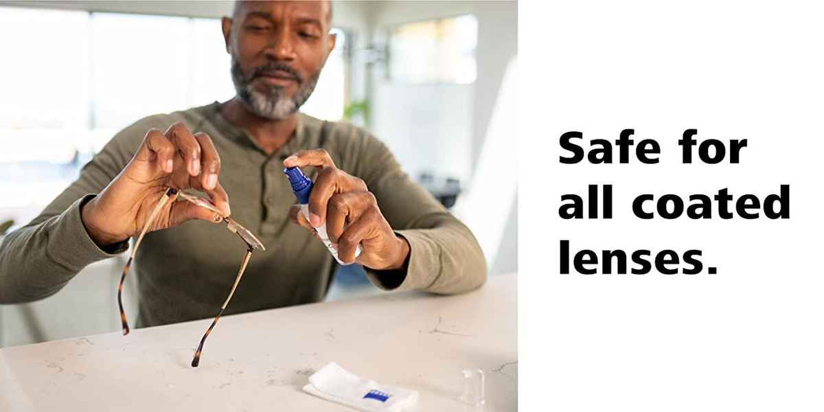ZEISS Lens Cleaning Solution Kit with Microfiber Cloth|Lens Cleaner for Spectacles, Eyeglasses, Sunglasses and Camera Lenses
