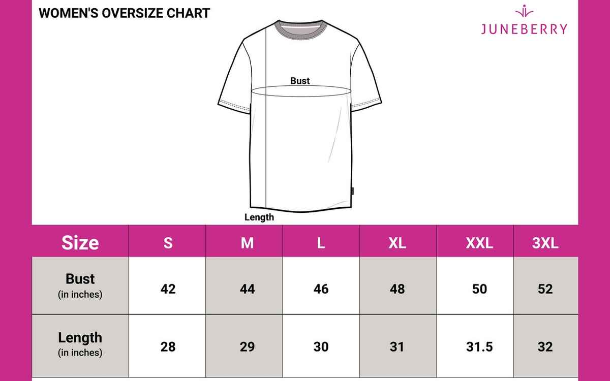 Juneberry Royal Blue Graphic Print Oversized Fit T-shirt - M