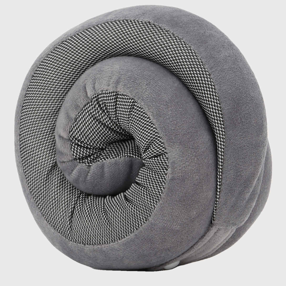 Kaaytee 100% Pure Memory Foam Travel Neck Pillow - Stable Neck Support | Grey
