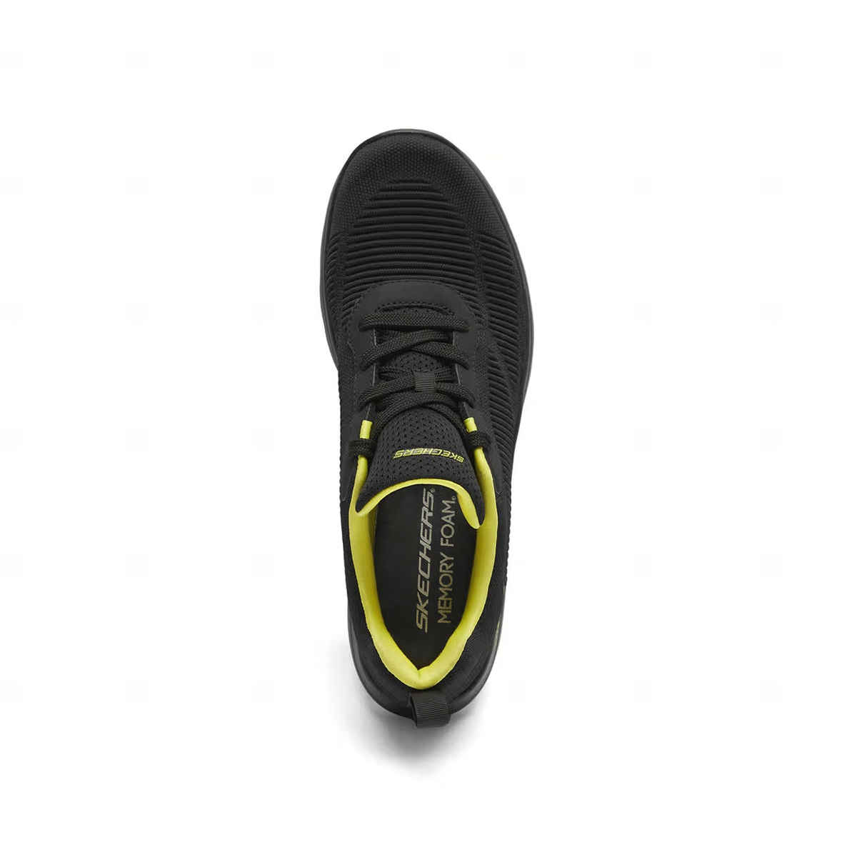 Skechers Men's DYNAMIGHT Casual Sneakers | Black Lime - UK 9
