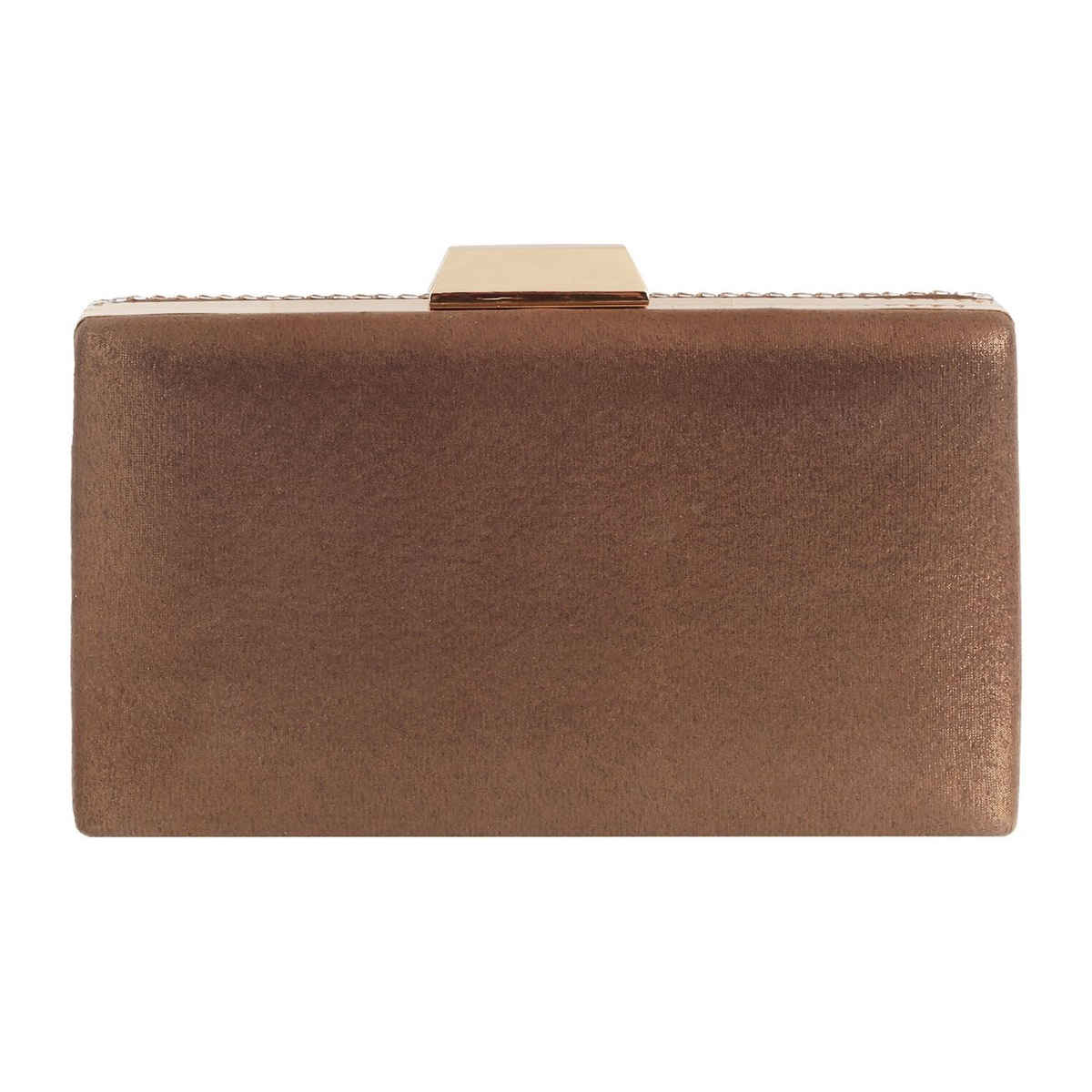 Mochi Women's Party Clutch | 38-8361-28 | Antique Gold