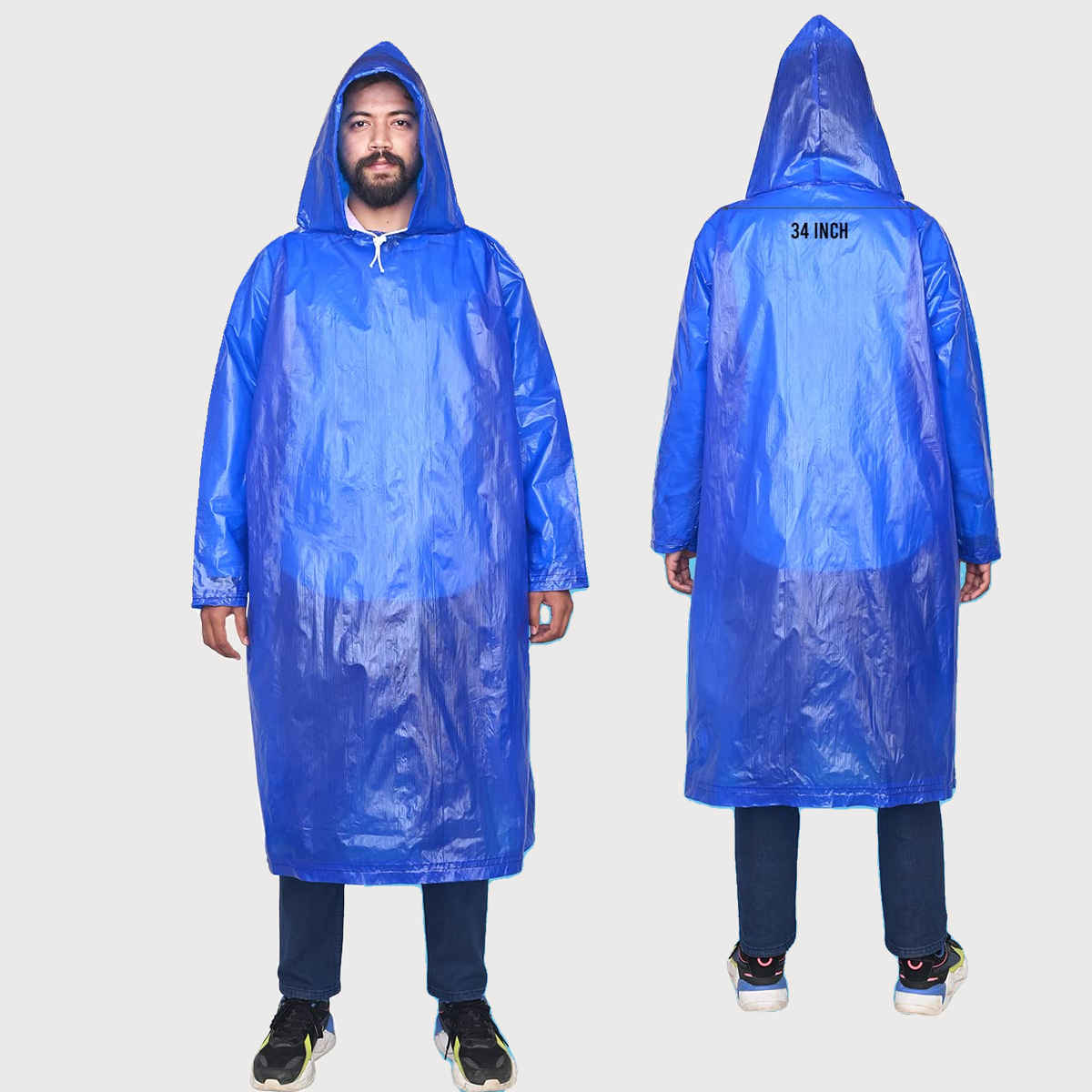Fendo Reusable Free Size Blue Poncho