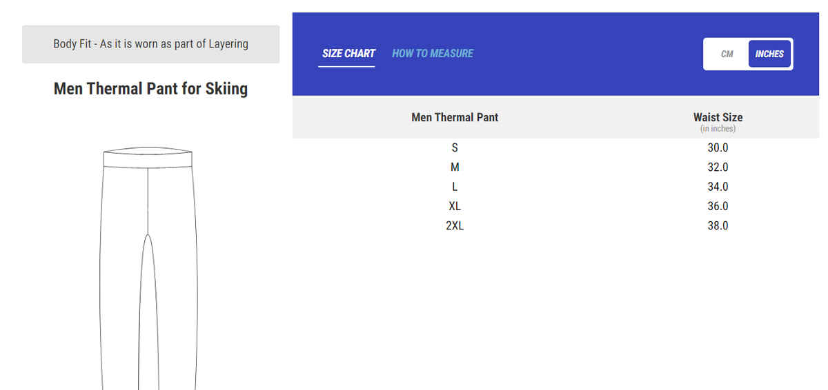 Decathlon | Wedze Thermal Pant For Skiing Base Layer | Black - M