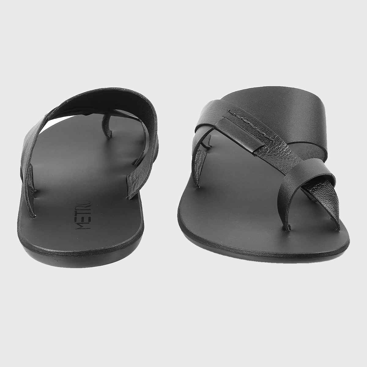 Metro Men Black Color Slip On Ethnic | Size UK 8 | 16-640