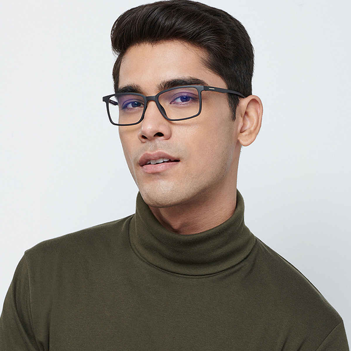 Lenskart Blu Unisex Solid Plastic Computer Glasses | Black - L