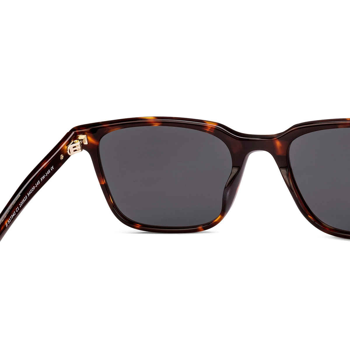 John Jacobs By Lenskart Unisex Acetate Wayfarer Sunglasses | Brown Tortoise - Extra Wide