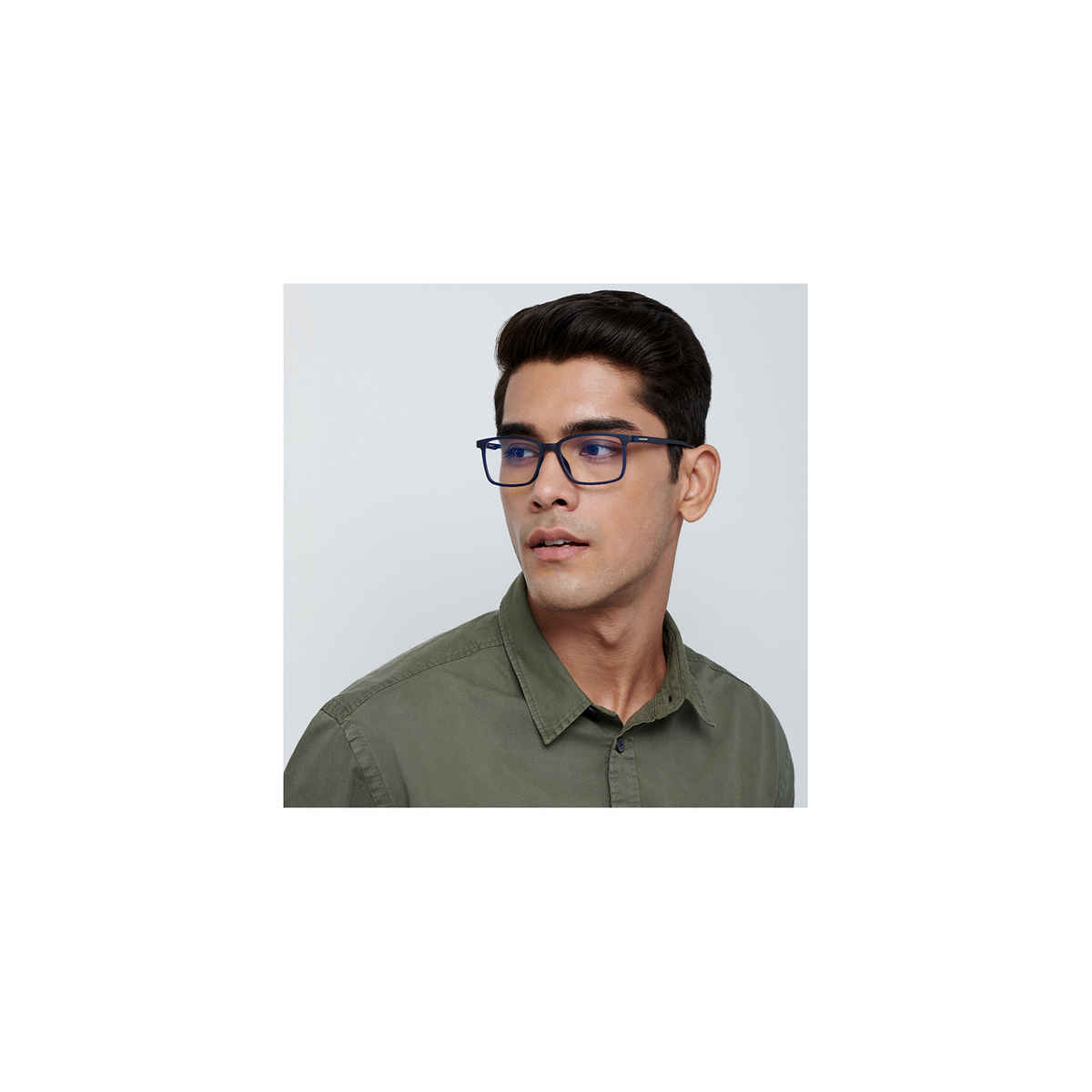 Lenskart Blu Unisex Block Print TR90 Computer Glasses | Blue - L