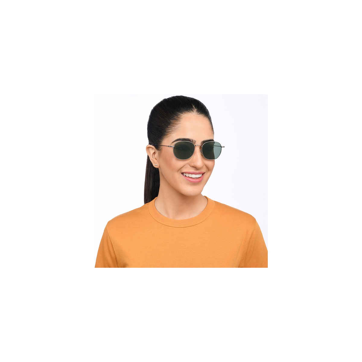 Vincent Chase By Lenskart Unisex Solid Round Sunglasses | Matte Gunmetal - L