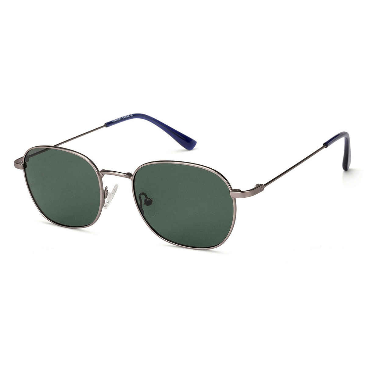 Vincent Chase By Lenskart Unisex Solid Round Sunglasses | Matte Gunmetal - L