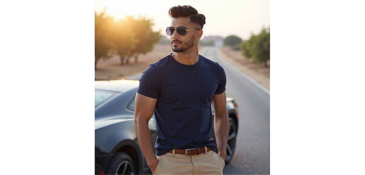 Grey Black Dark Gunmetal Full Rim Aviator Vincent Chase VC Sun Metal VC 5158 P Sunglasses