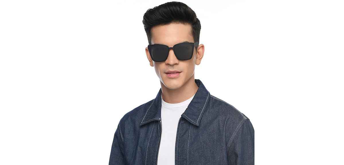 Black Green Full Rim Square Vincent Chase HAVANA VC S14526-C2 Sunglasses