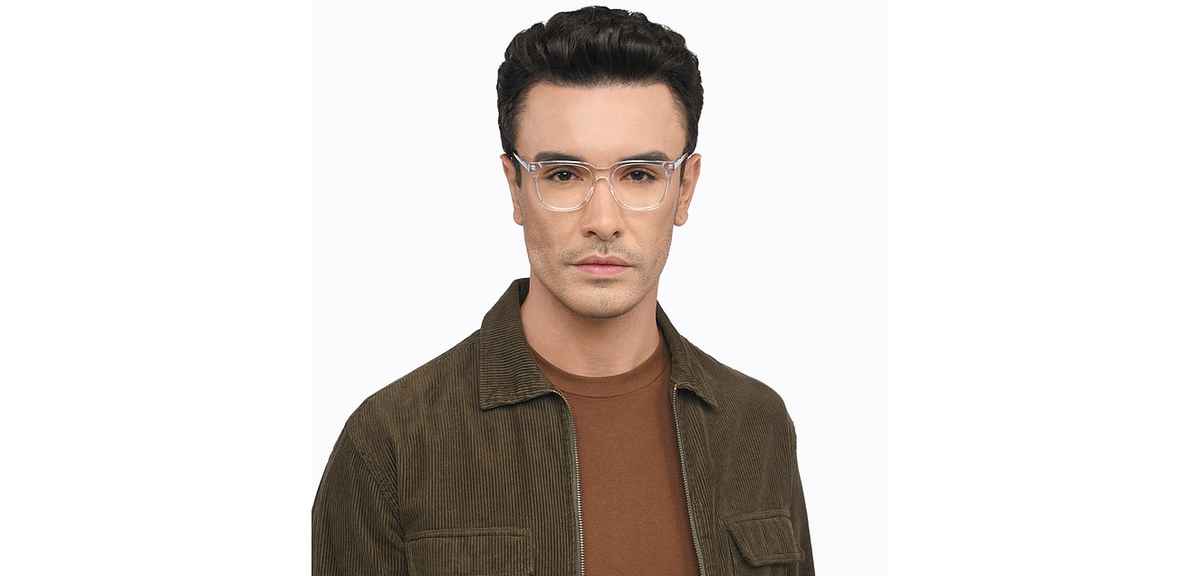 Lenskart Blu Blue Block Zero Power Screen Glasses | Full Rim | Square | White Transparent Pink