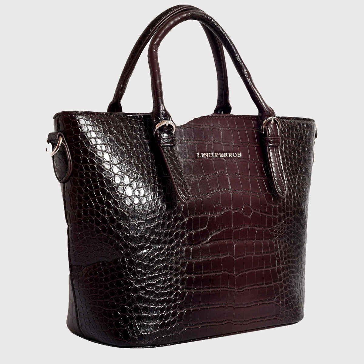 Lino Perros Women's Satchel | LWHB02395 | Brown