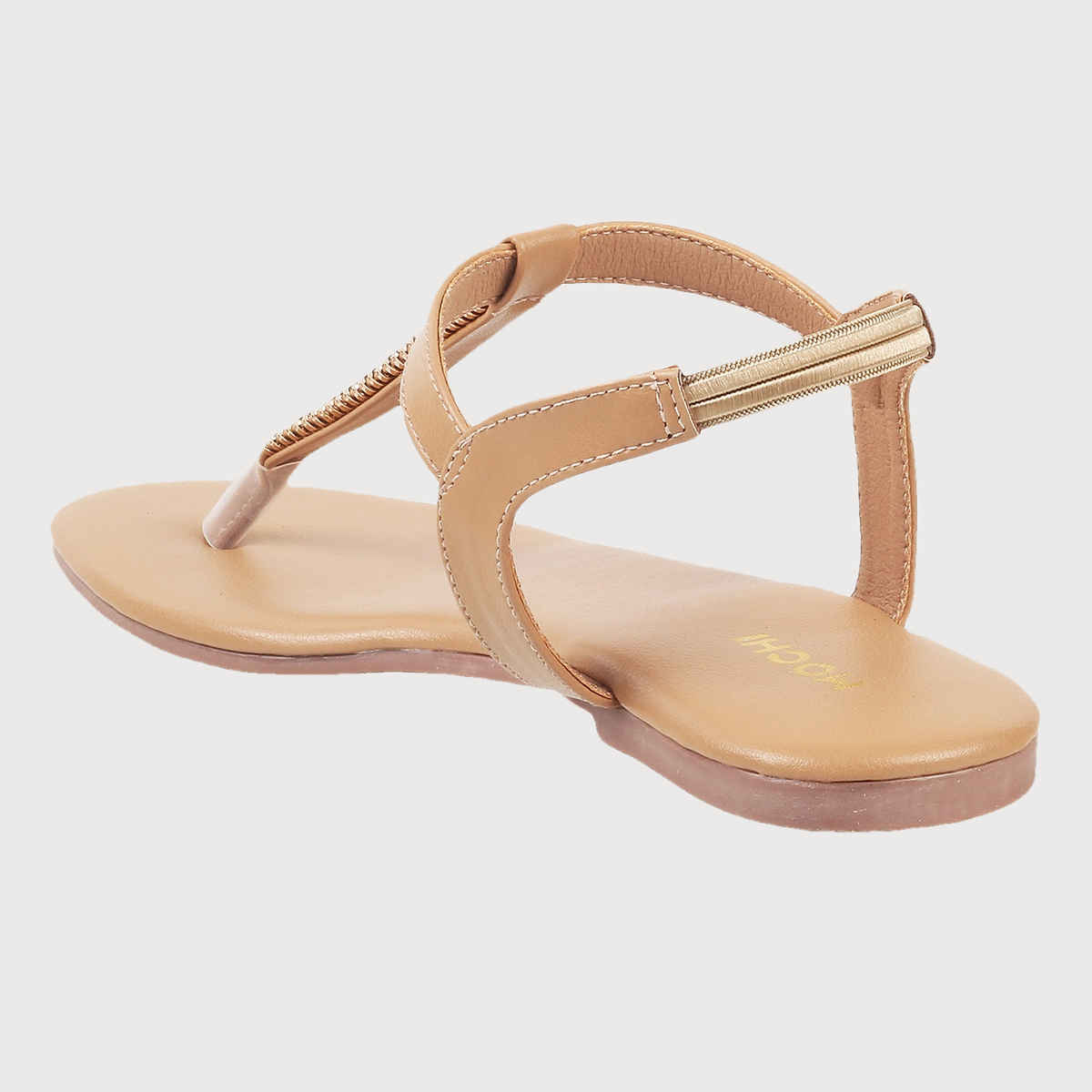 Mochi Women's Beige Color Sandals | Size - UK - 7 (33-1417)