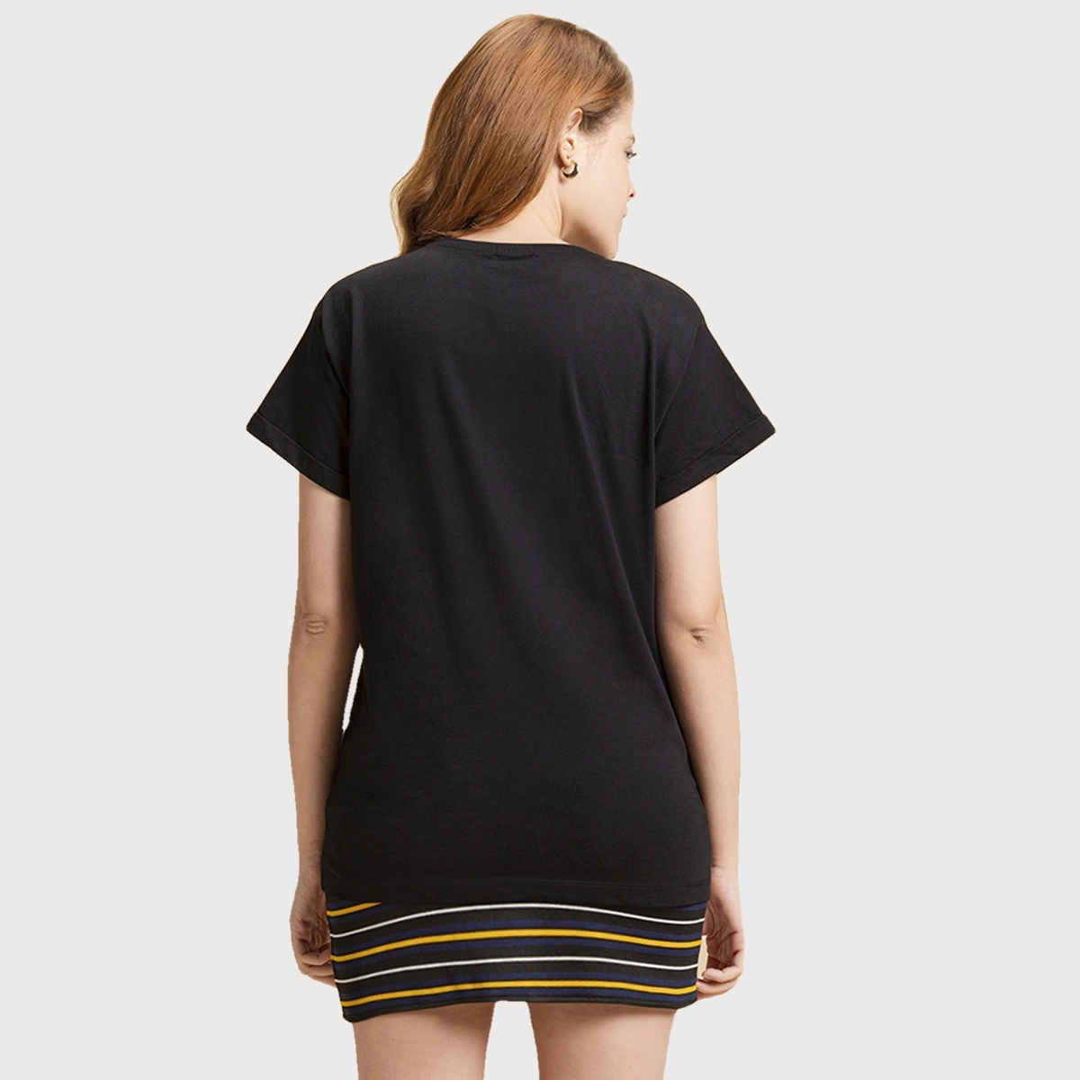 Bewakoof Women's Worst Enemies Boyfriend T-shirt | Black - M