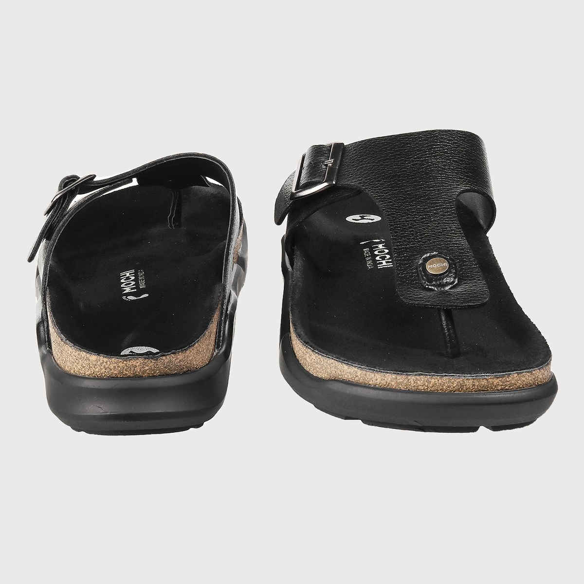 Mochi Men Black Color Slip On Ethnic | Size UK 8 | 16-753