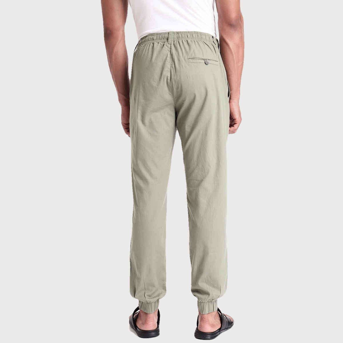 Bewakoof Men's Joggers | Green - L