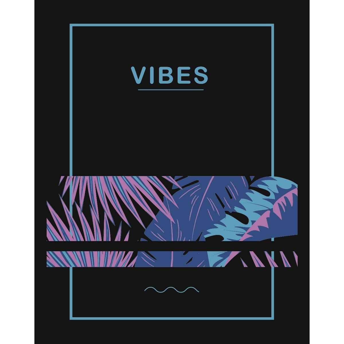 Bewakoof Women's Vibes Graphic Printed Boyfriend T-shirt | Black -XL