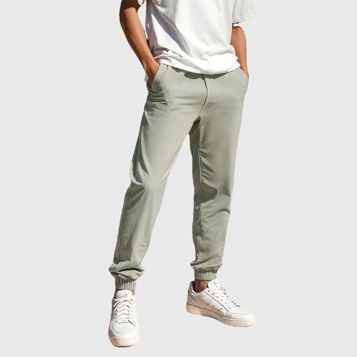 Bewakoof Men's Joggers | Green - L