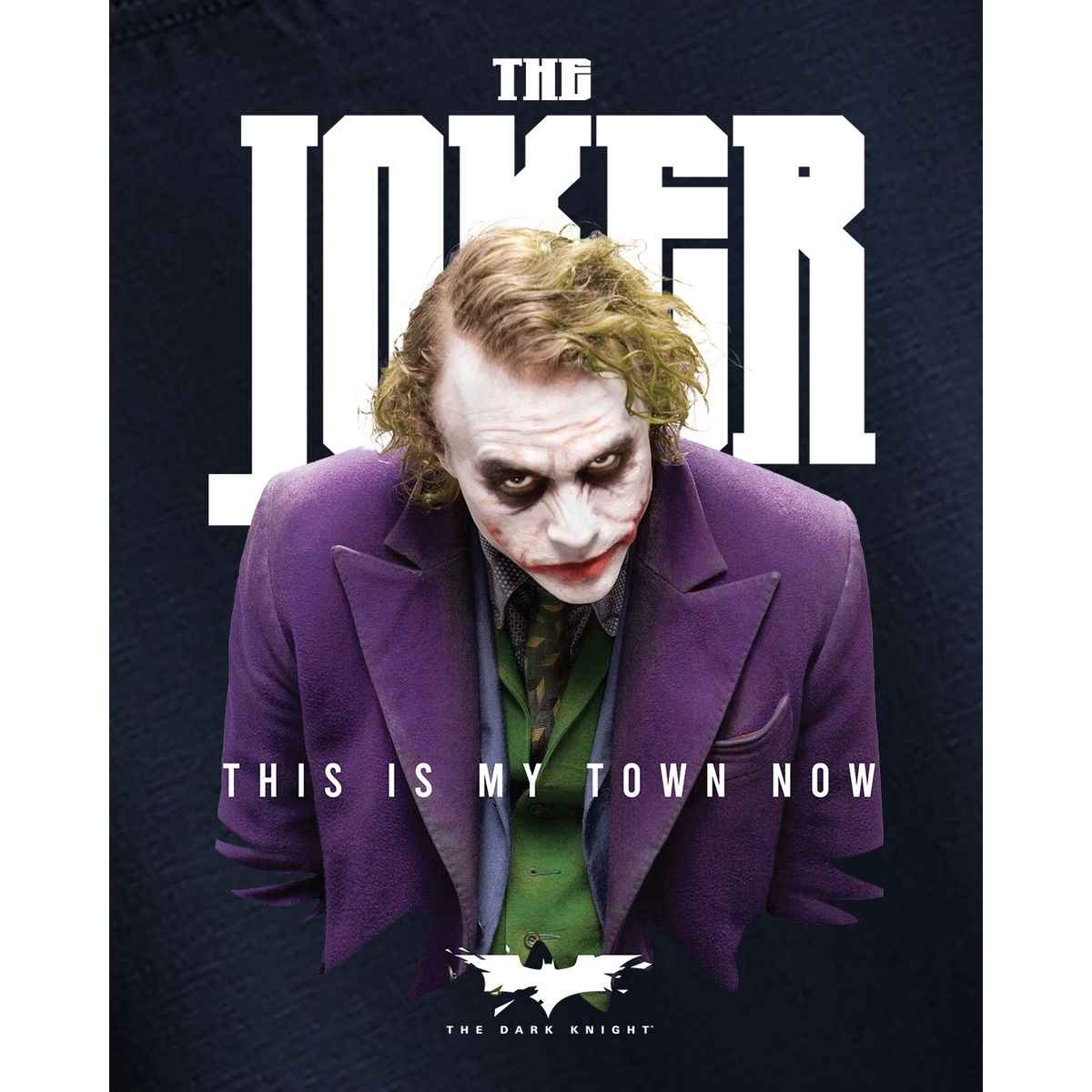 Bewakoof Women's Joker's Town Graphic Printed Oversized T-shirt | Navy Blue - S