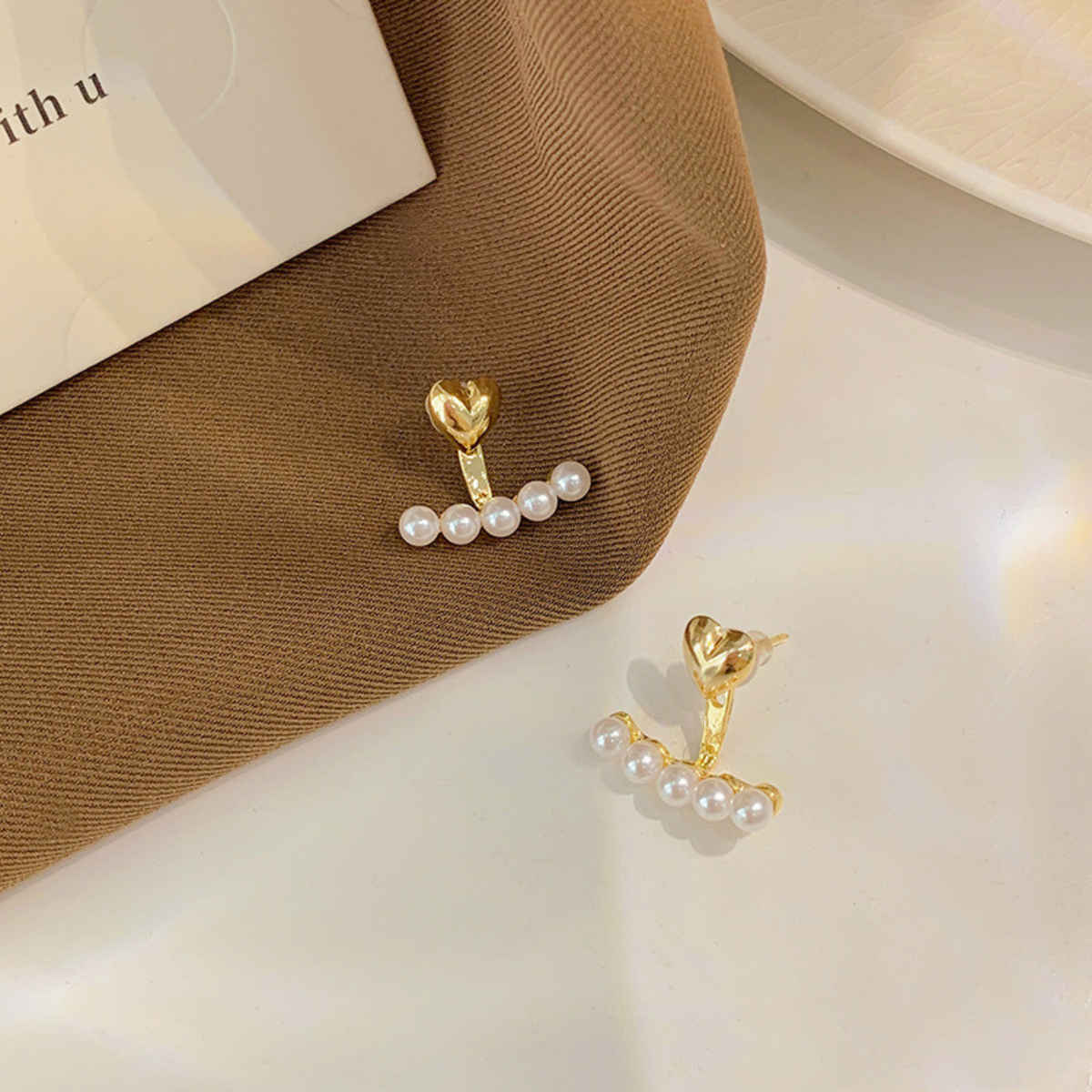 BeautyNX Heart Bloom Studs Earrings | Gold | BNX-EAR-0013