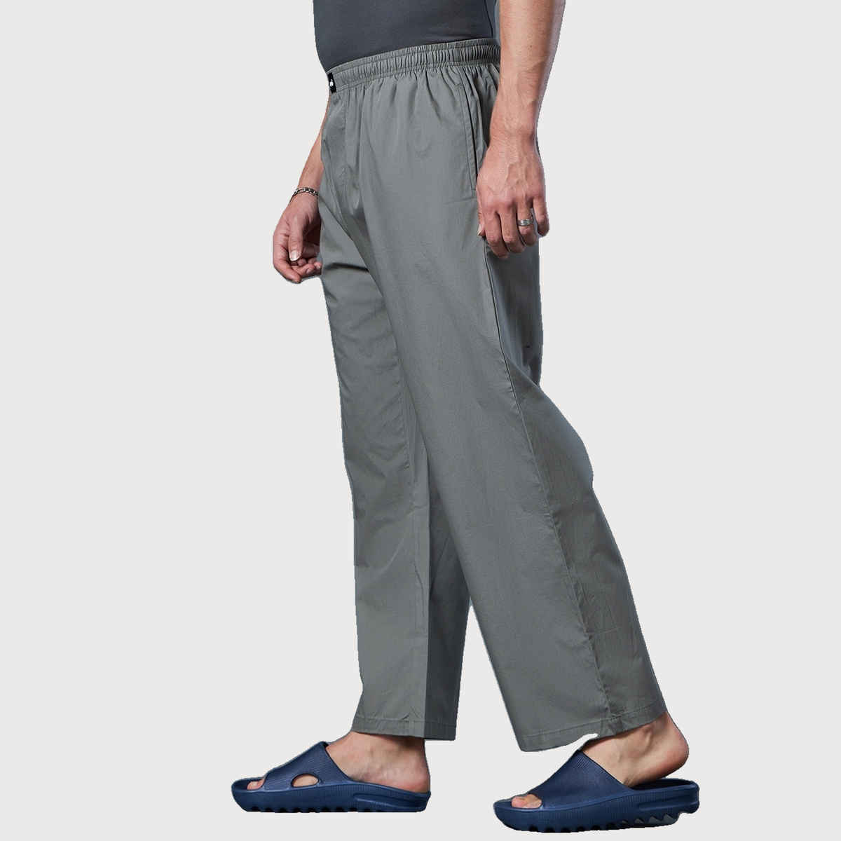 Bewakoof Men's Oversized Pyjamas | Grey - M