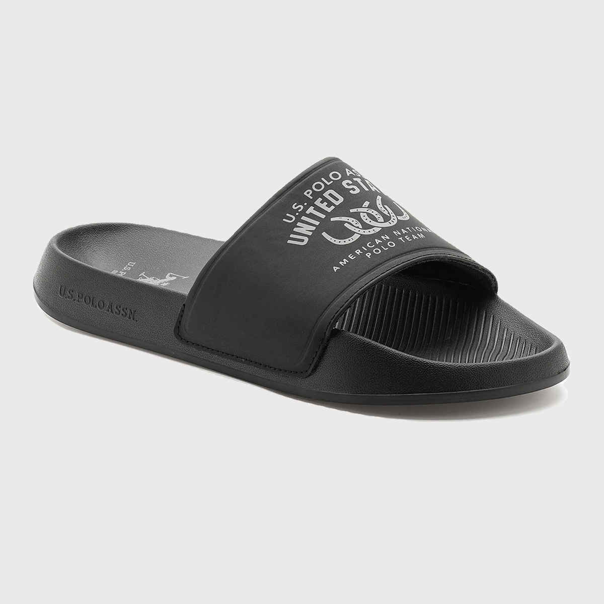 U.S. Polo Assn. Men's | Men Toni Sliders | Black | UK 6