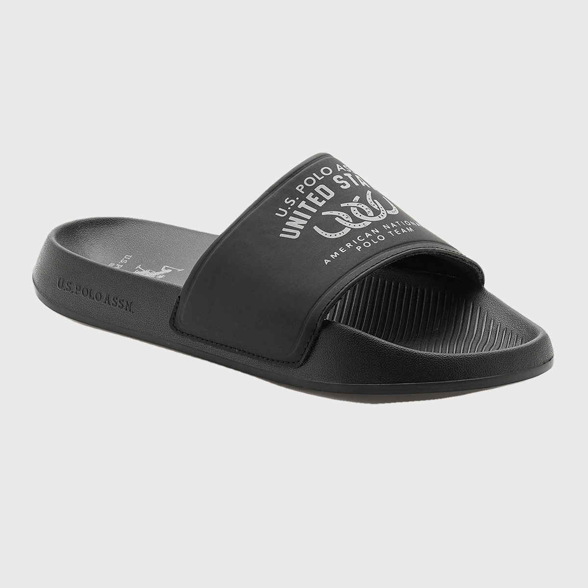 U.S. Polo Assn. Men's | Men Toni Sliders | Black | UK 10