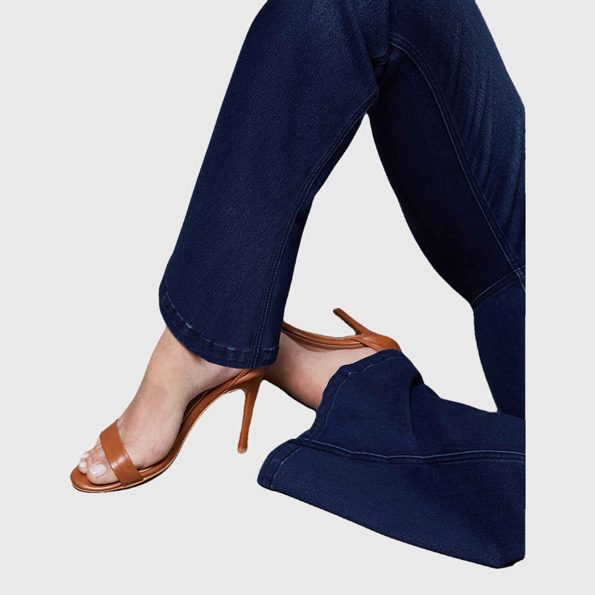 Miss Chase Meraki Soul Midrise Bootcut Jeans | Navy Blue | 30