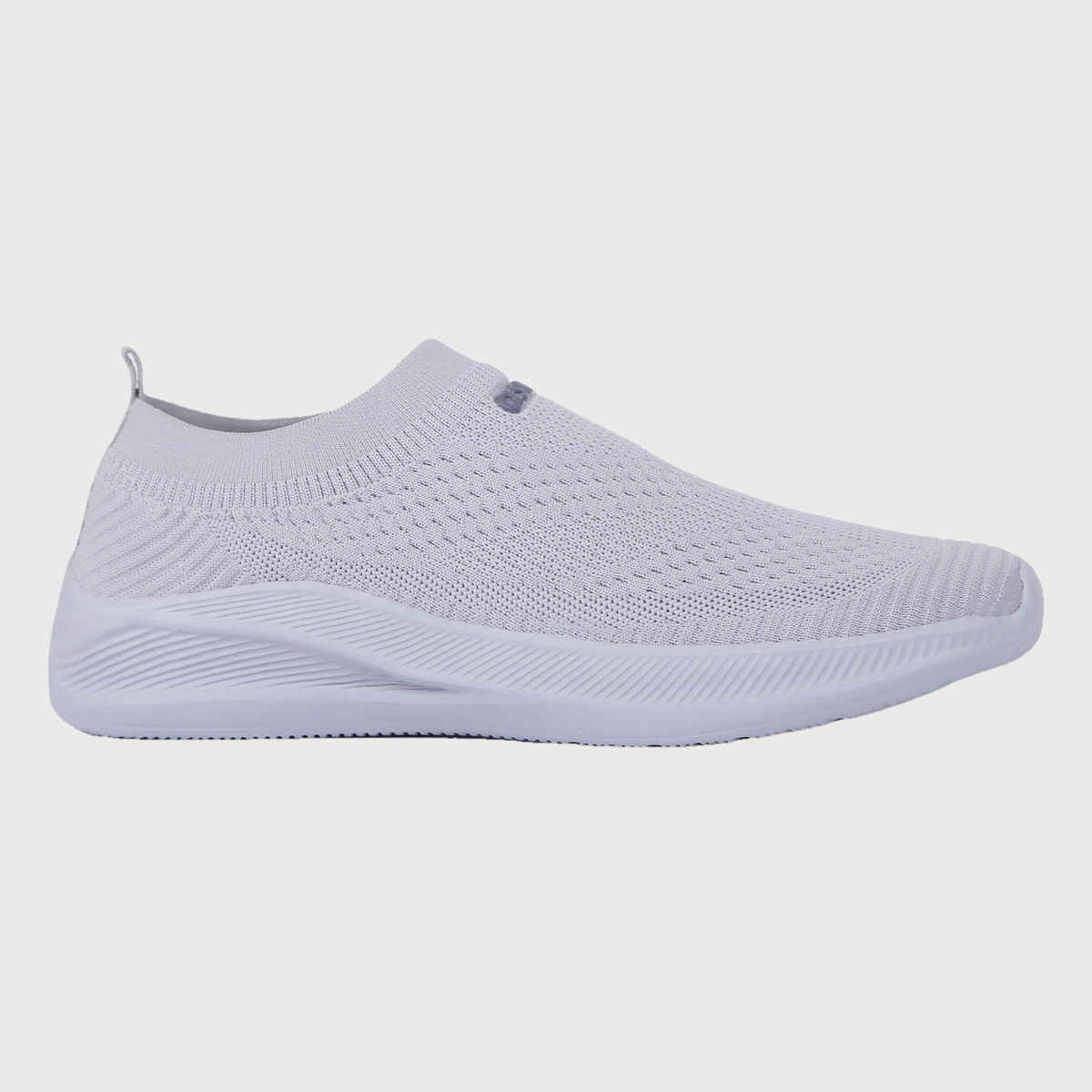 Asian Men s Wind-04 Light Grey Laceless Shoes | UK-7