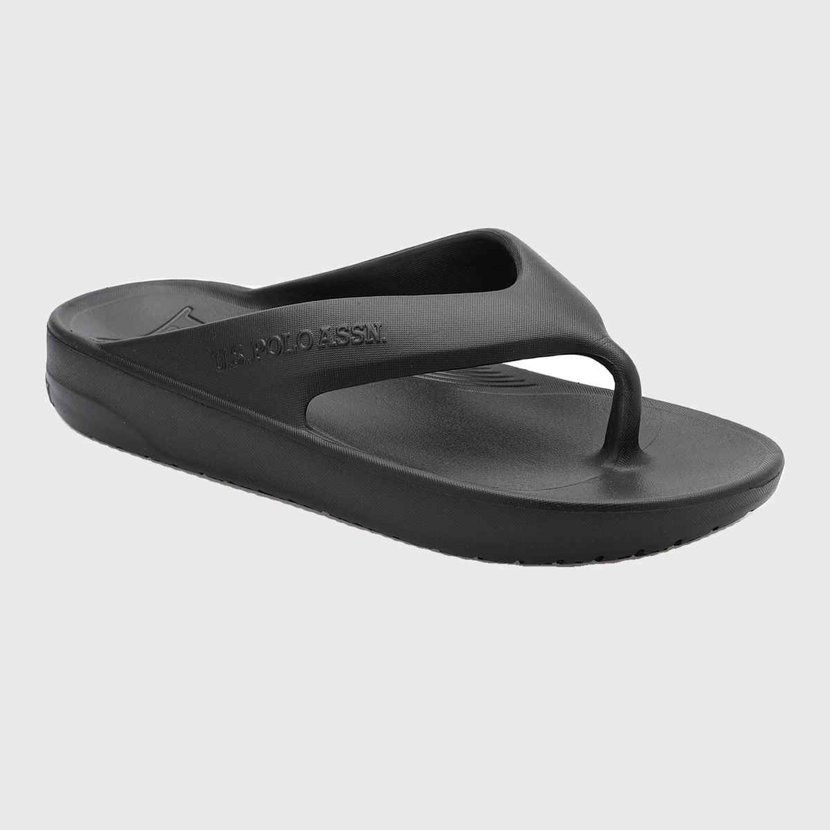 U.S. Polo Assn. Men's | Men Axel 2.0 Foam Walk Flip Flop | Black | UK 7