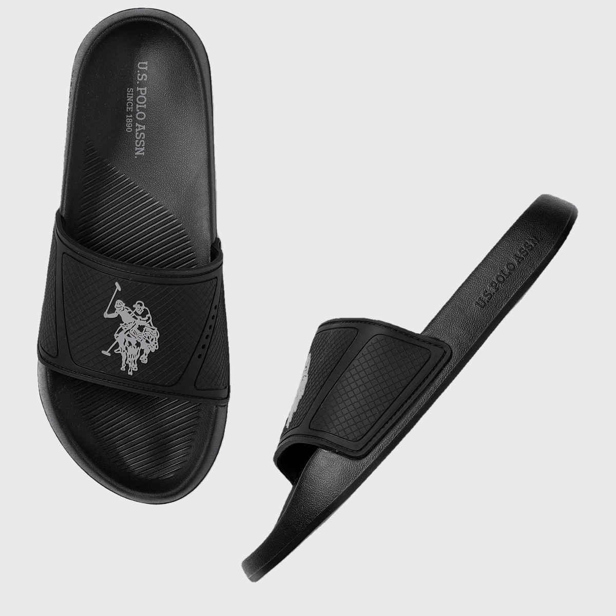 U.S. Polo Assn. | Men Phil Sliders | Black | UK 11