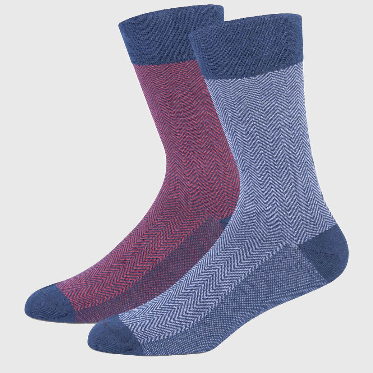 Supersox Men's Combed Cotton Crew Length Socks | Assorted - One Size