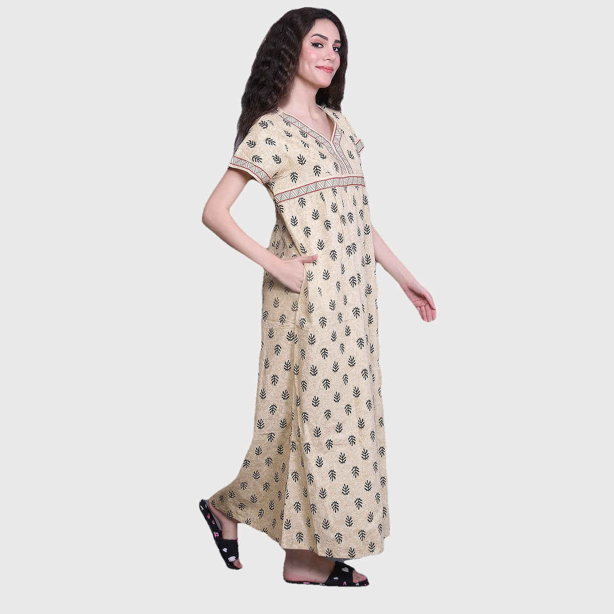 Evolove Women's Nighty Yellow LNGCO3283YW-M