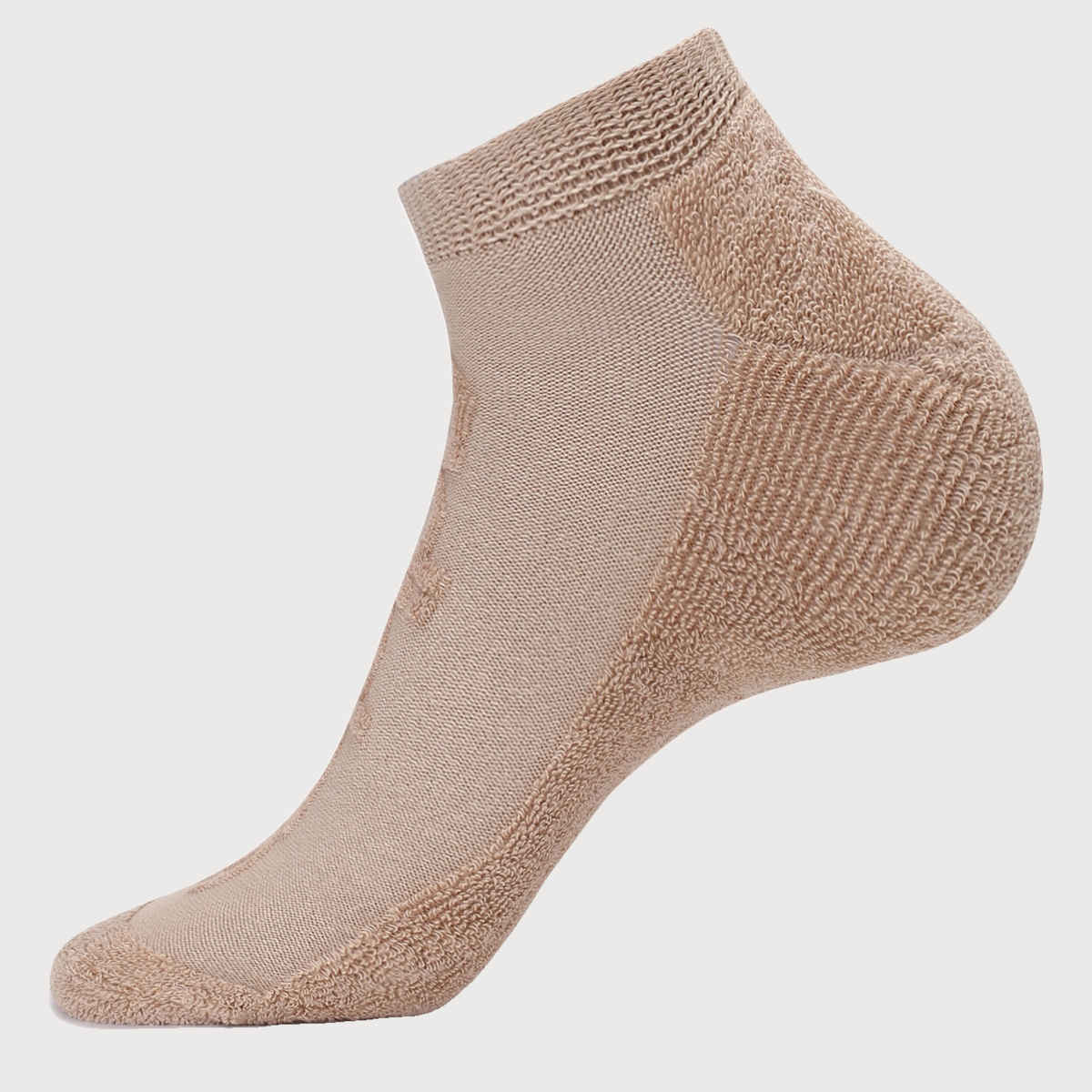 Adidas Unisex Reverse Select Terry Low Cut Shadow Socks | One Size | Maroon & Magic Beige