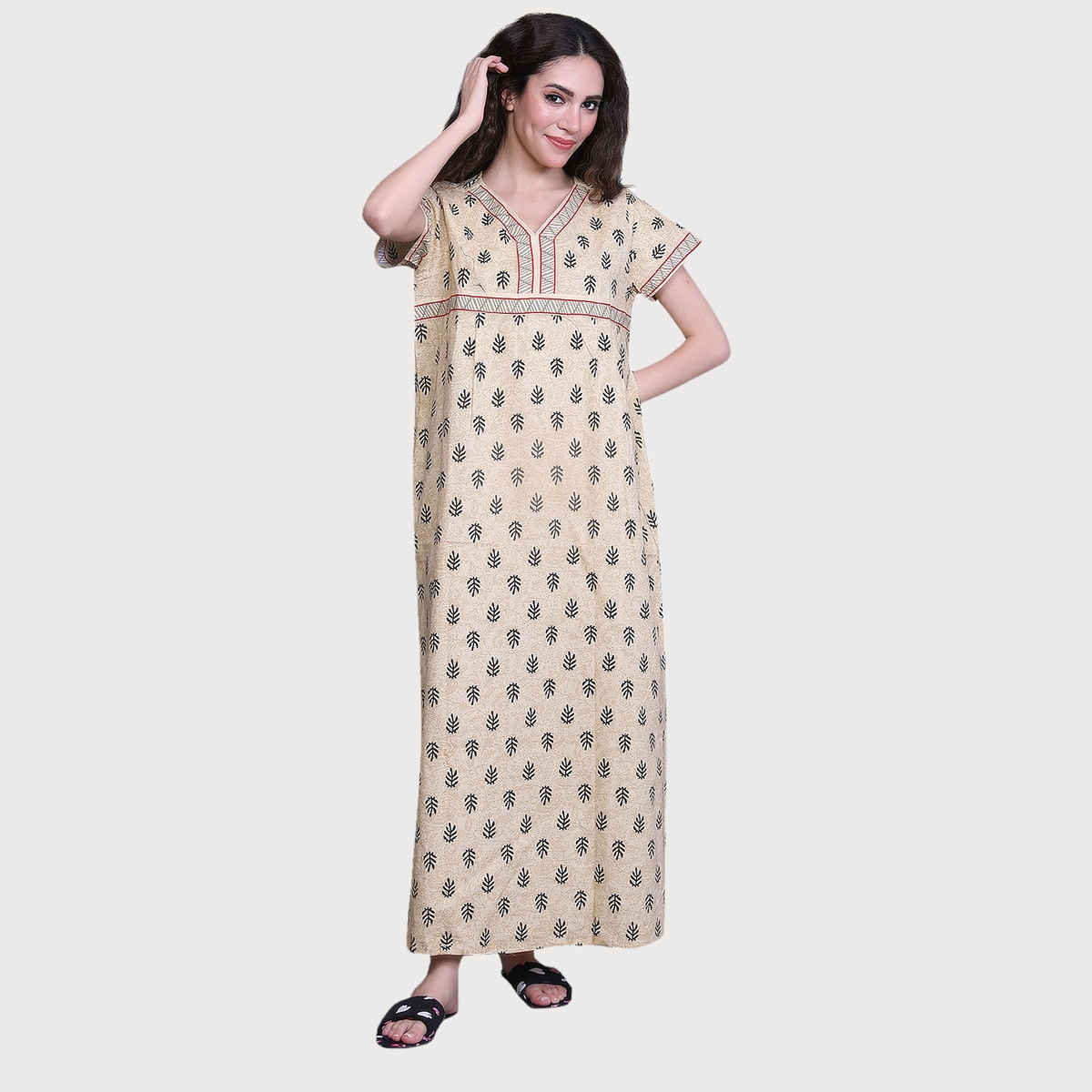 Evolove Women's Nighty Yellow LNGCO3283YW-M