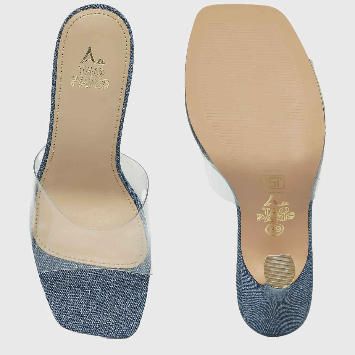 Tao Paris Open Toe Stiletto Heels Women's Dark blue | UK8