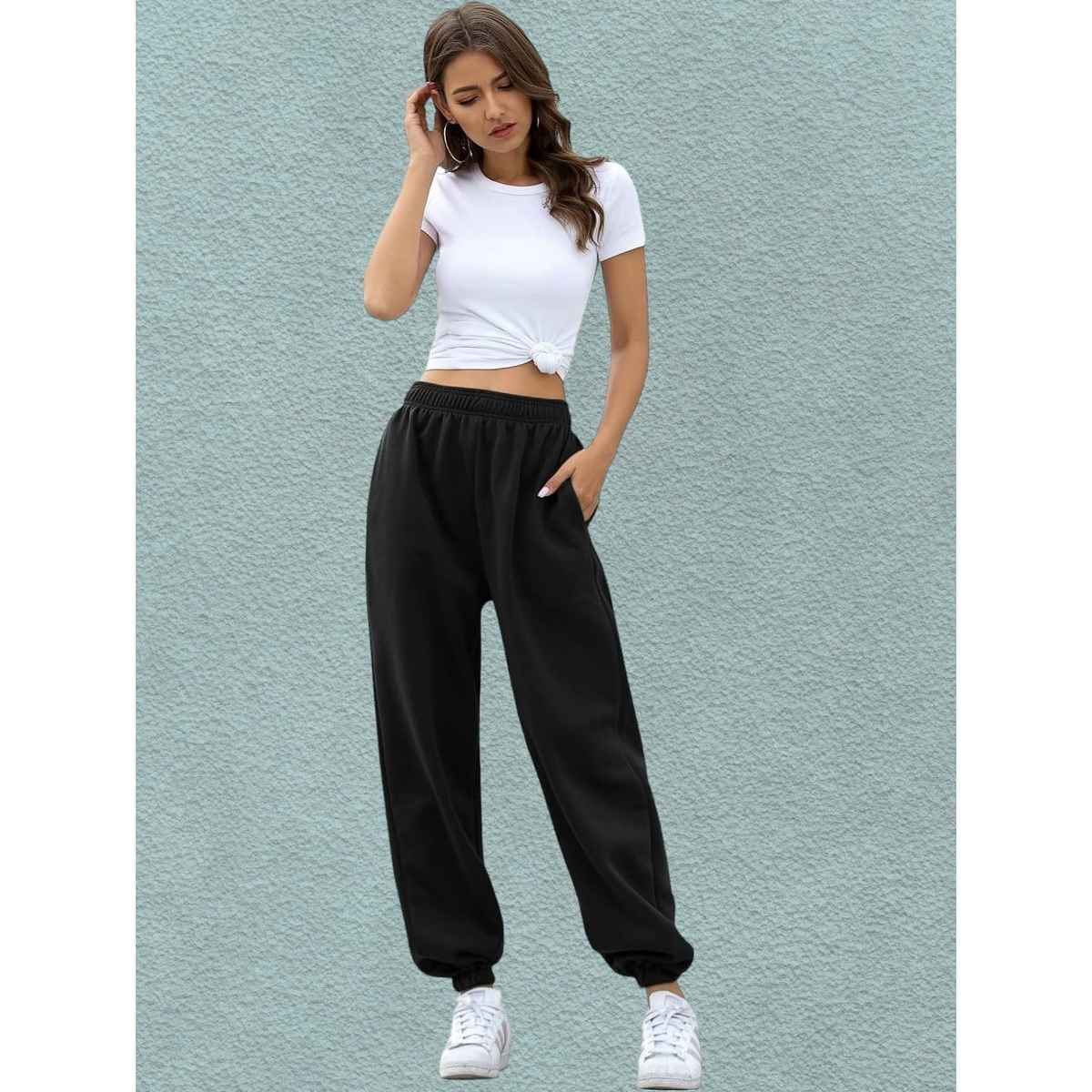 Q-rious Women's EasyFlow Relaxed Joggers | PLAZ-CARGO | Black - 32