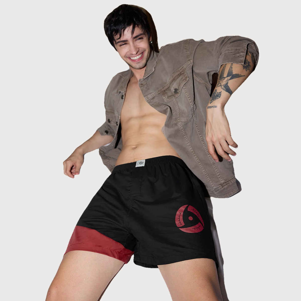 The Souled Store Men s Naruto - Itachi Boxer Shorts | Black | S | 247305