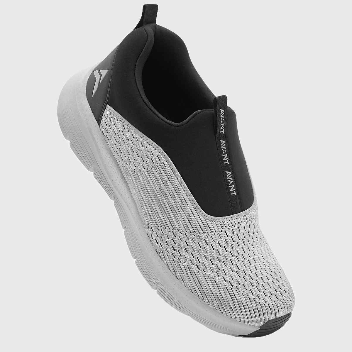Avant Men's Sigma Slip on Walking Shoes | Light Grey-Black | UK 10