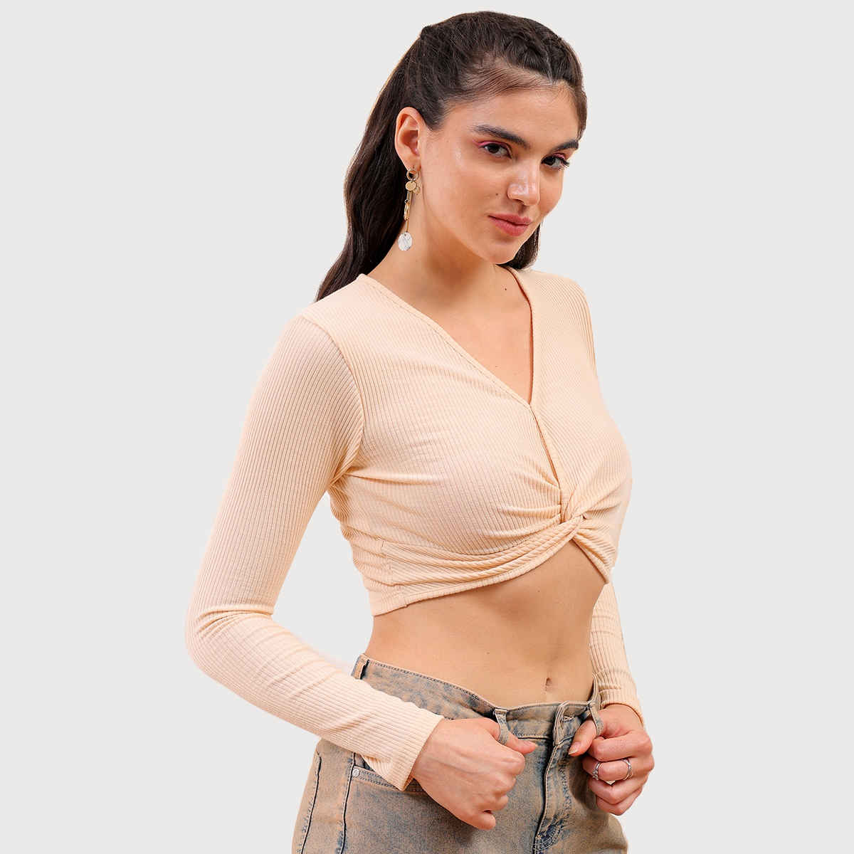 Freehand Women's Fitted Solid Casual Regular | Ecru | L