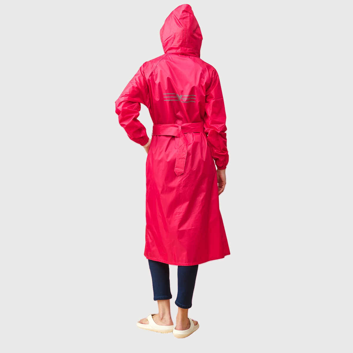 Lux Venus Over Coat Rainwear for Women - Pink | L