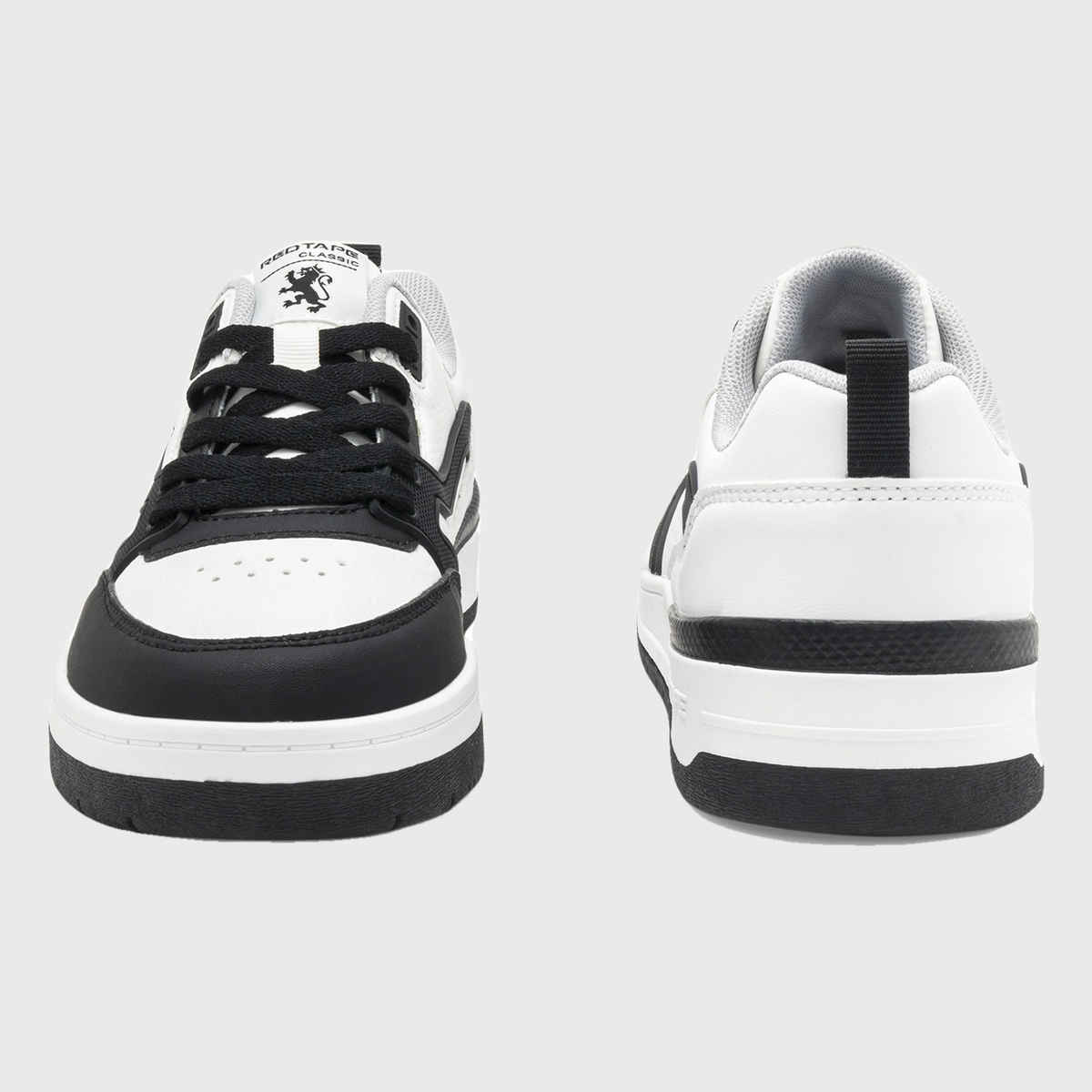 Red Tape Casual Sneaker Shoes For Men | Impact-Resistant Comfort | White-Black | Size11